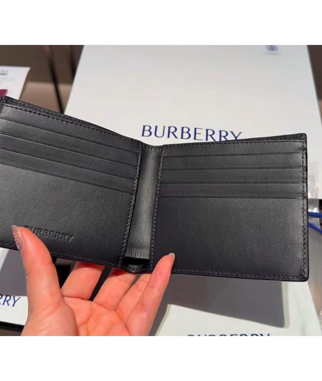 BURBERRY Черный кошелек, фото 6
