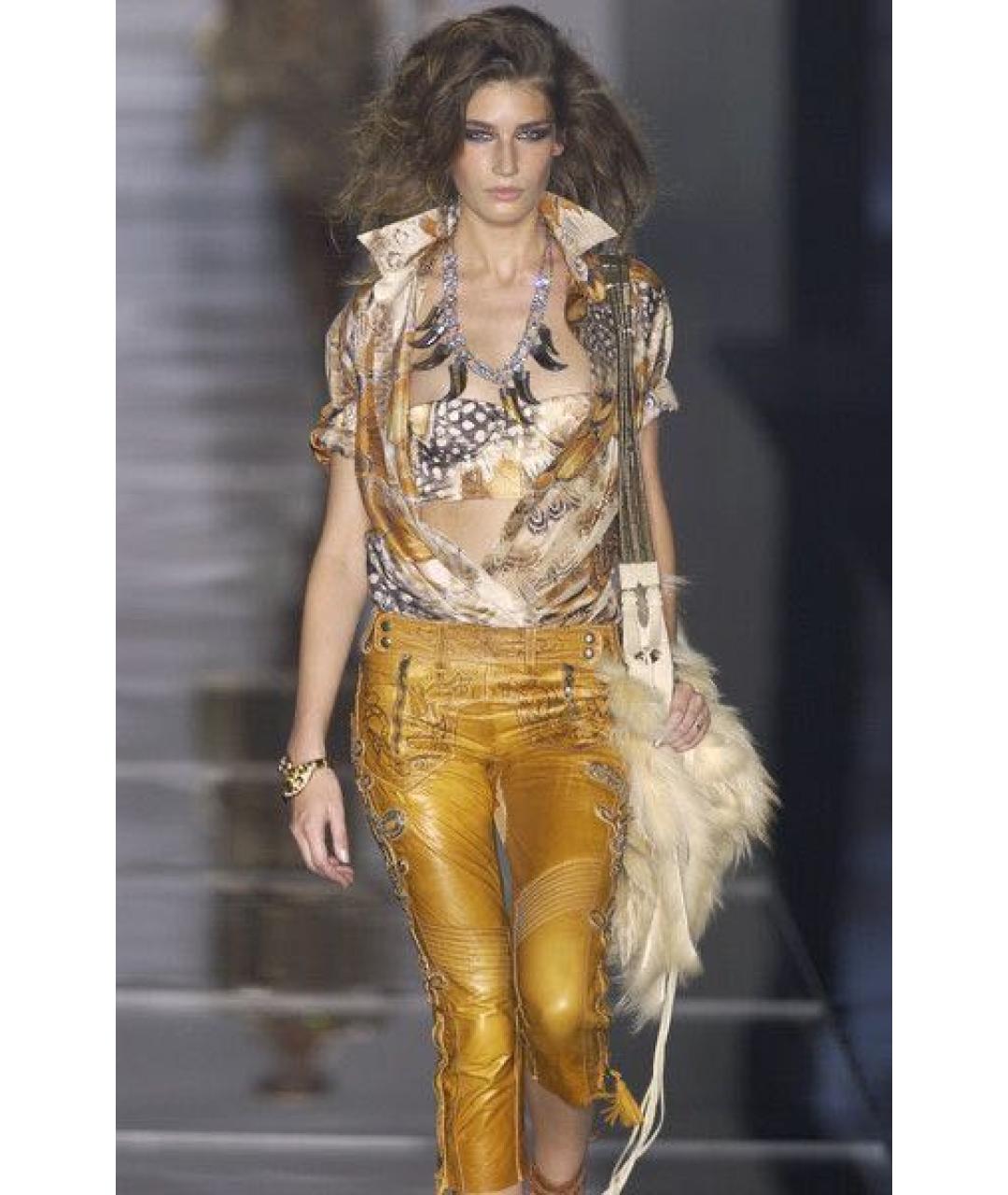 ROBERTO CAVALLI Мульти шелковое коктейльное платье, фото 8