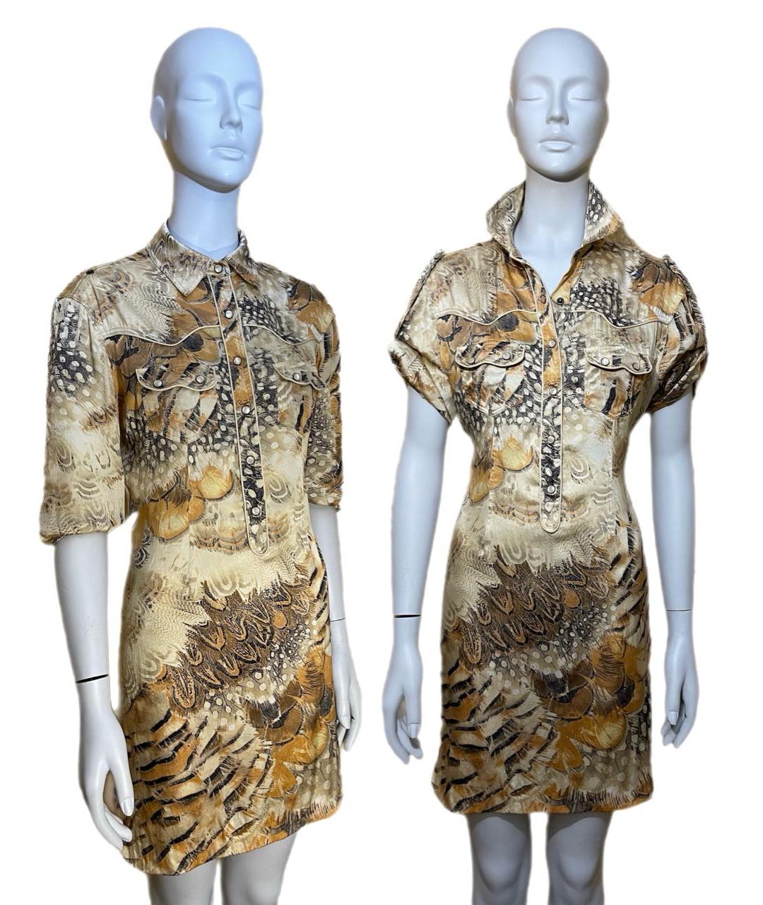ROBERTO CAVALLI Мульти шелковое коктейльное платье, фото 3