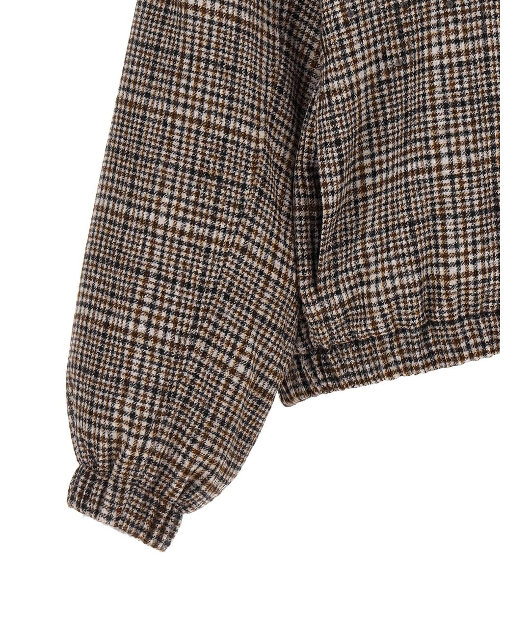 BRUNELLO CUCINELLI Коричневая шерстяная куртка, фото 4