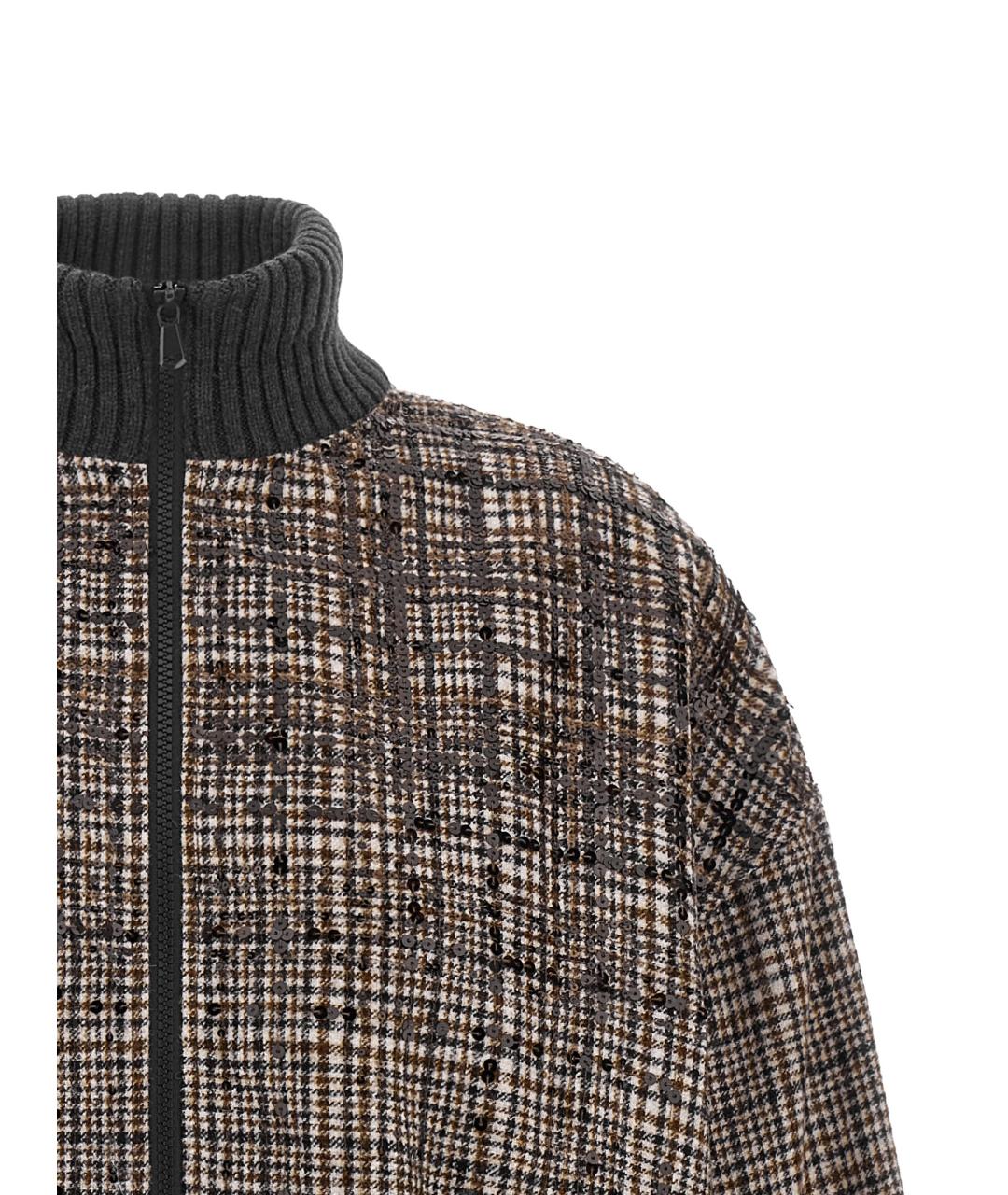 BRUNELLO CUCINELLI Коричневая шерстяная куртка, фото 3