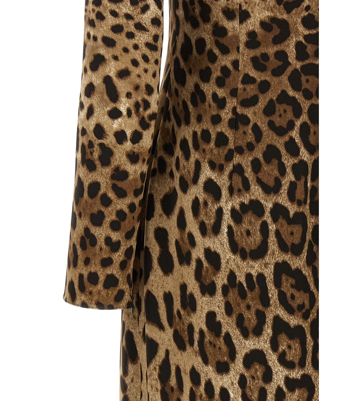 DOLCE&GABBANA Мульти вискозное платье, фото 4