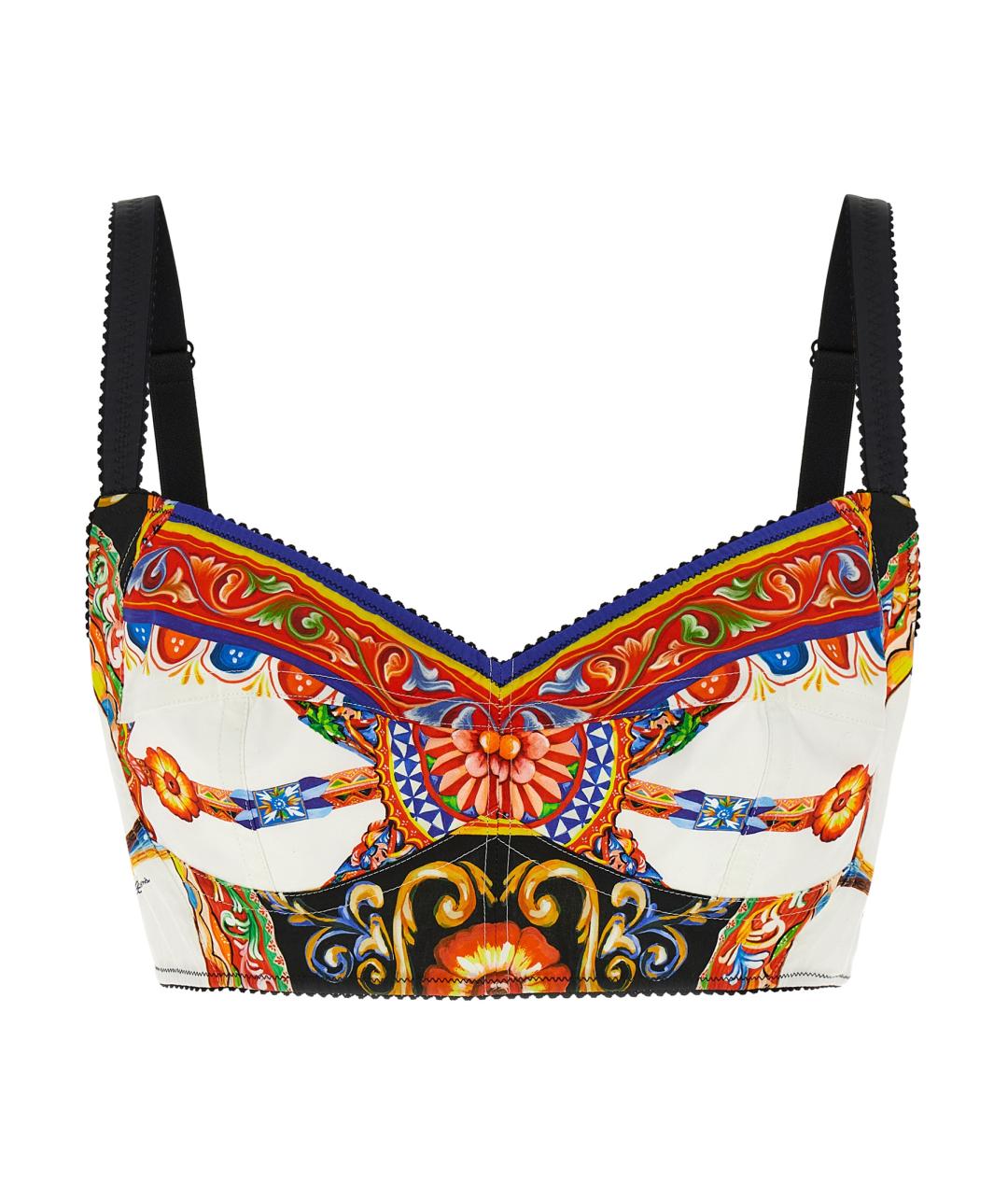 DOLCE&GABBANA Мульти хлопковая майка, фото 1