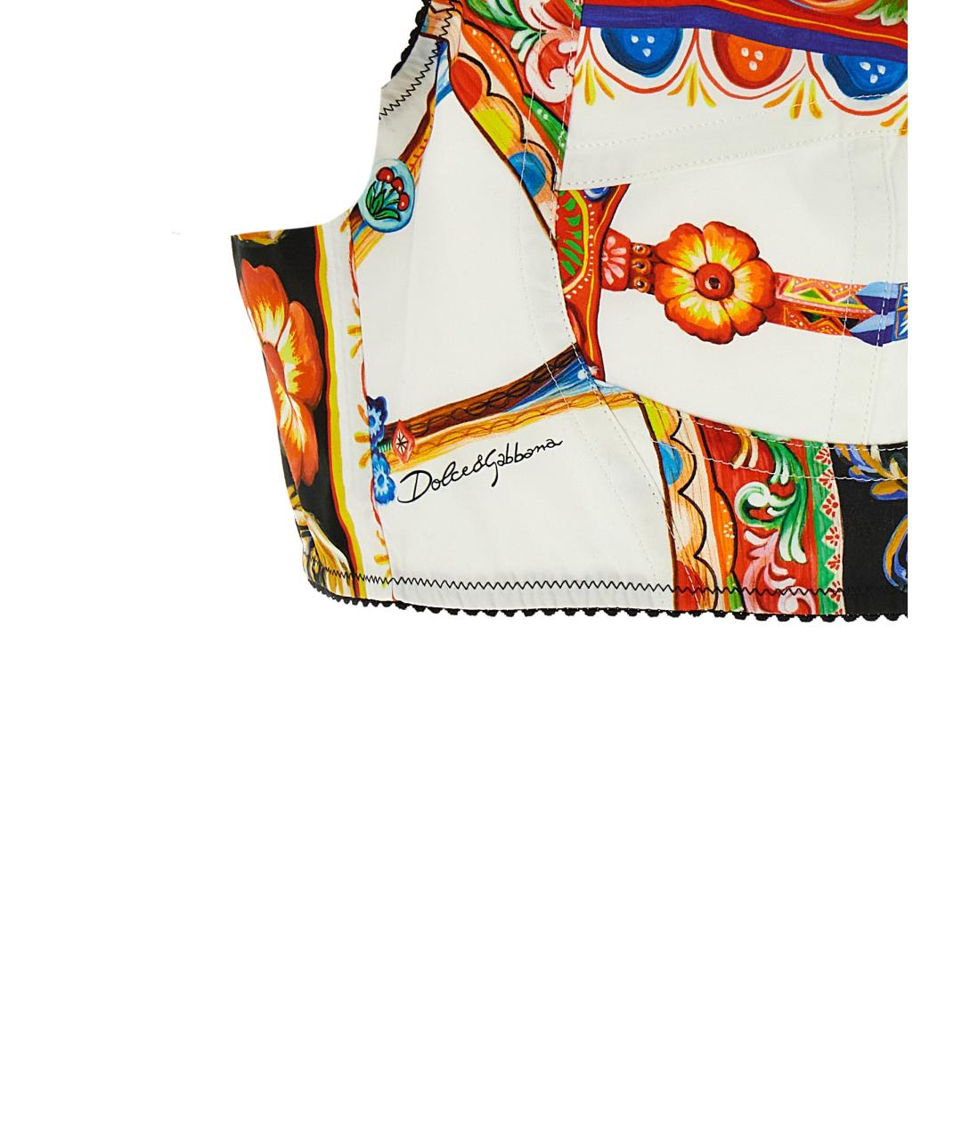 DOLCE&GABBANA Мульти хлопковая майка, фото 4