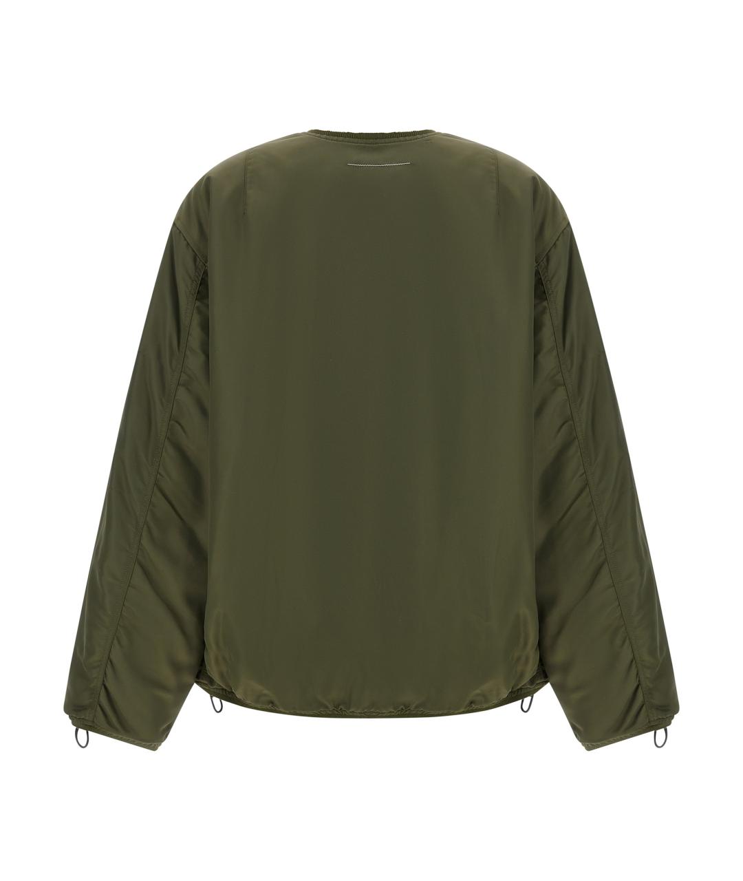 MM6 MAISON MARGIELA Зеленая полиамидовая куртка, фото 2