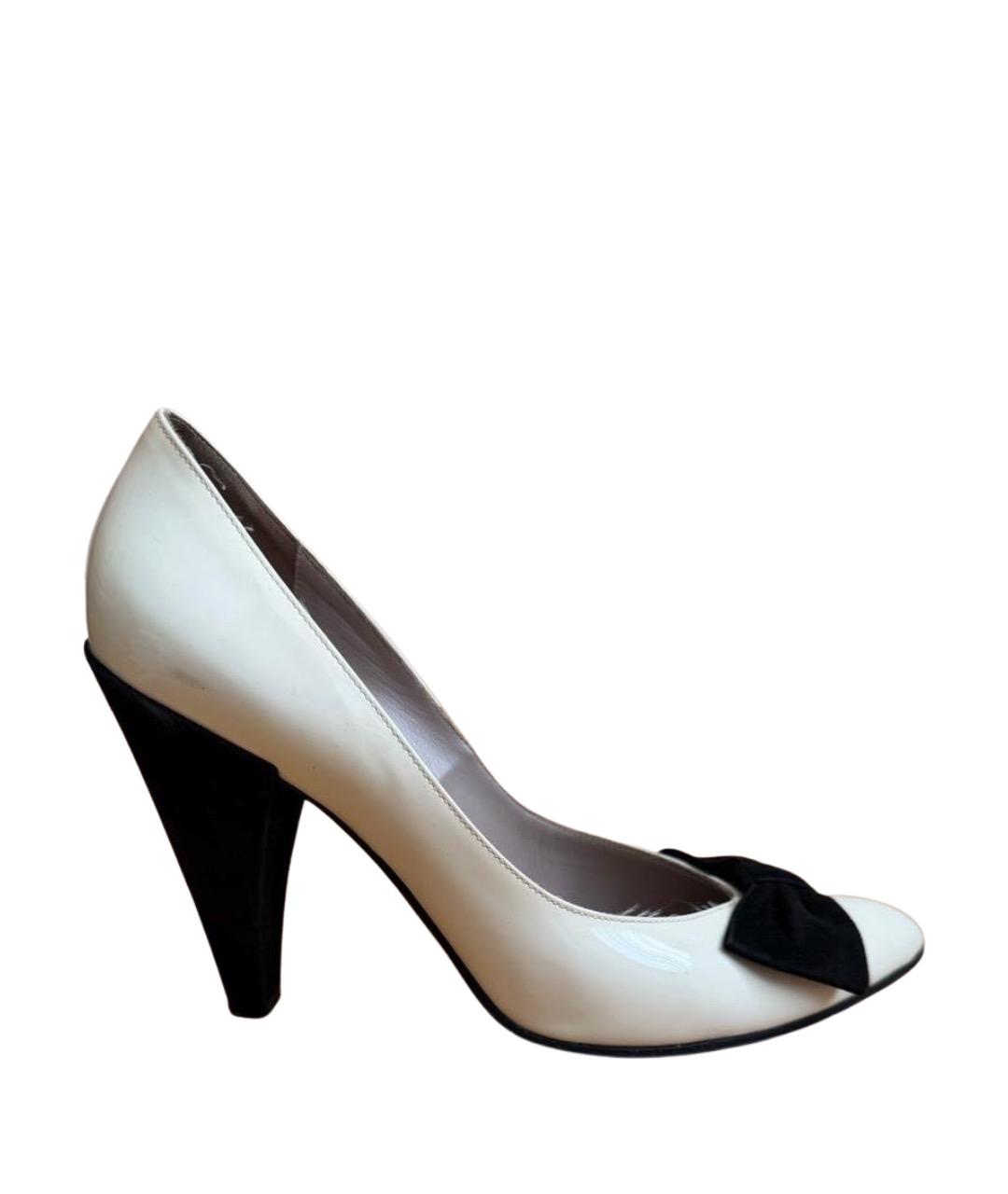 MARC BY MARC JACOBS Белые туфли из лакированной кожи, фото 1