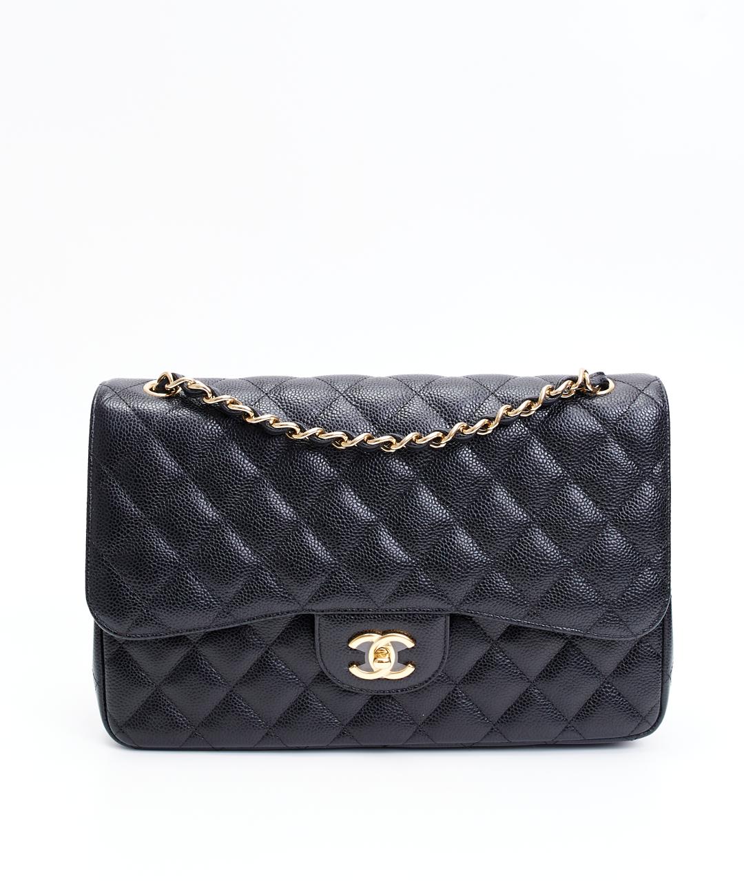 CHANEL Черная кожаная сумка с короткими ручками, фото 8