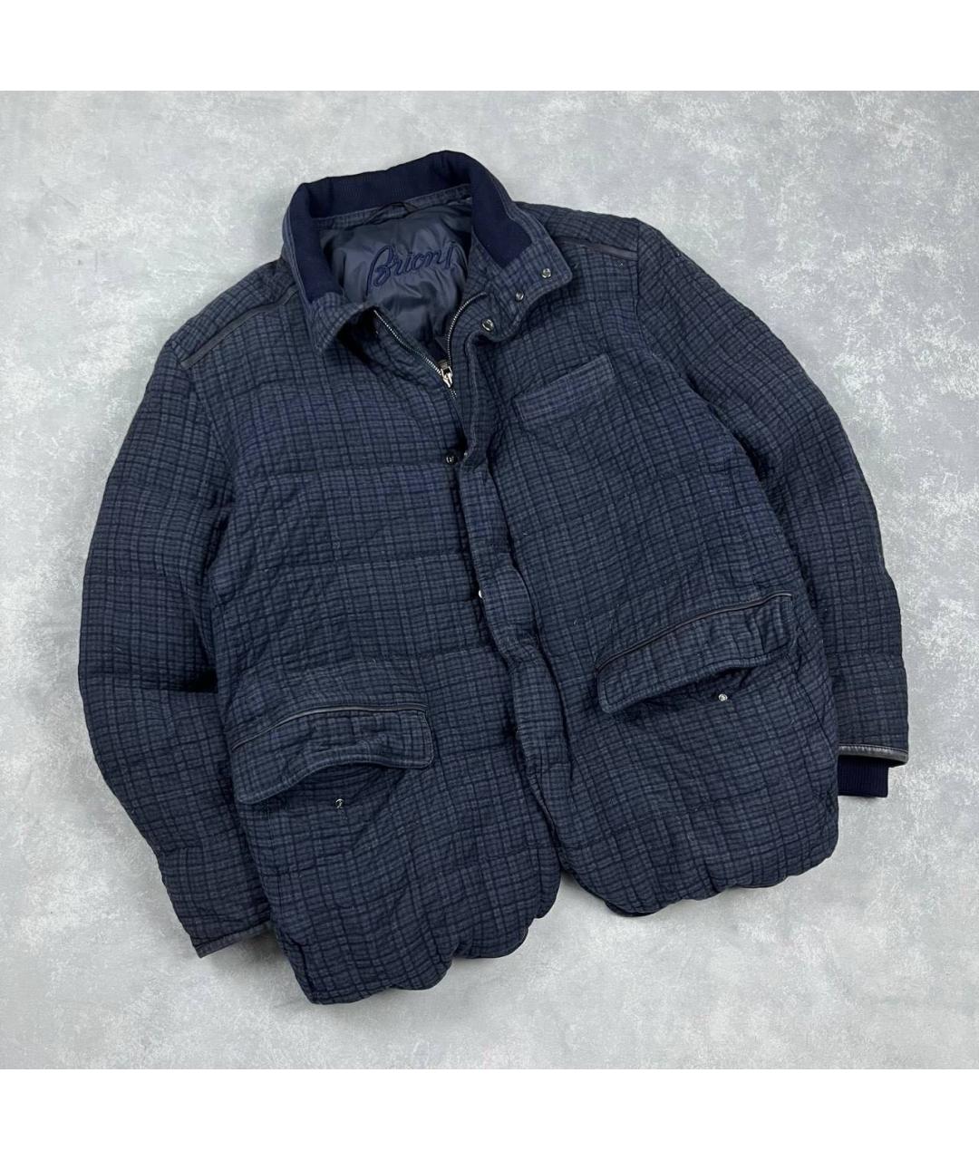 BRIONI Темно-синяя шерстяная куртка, фото 6