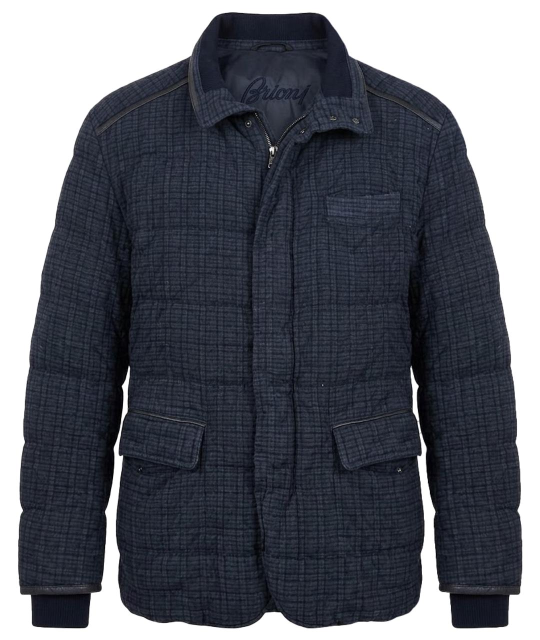 BRIONI Темно-синяя шерстяная куртка, фото 1
