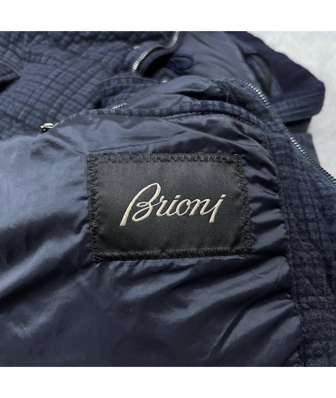 BRIONI Темно-синяя шерстяная куртка, фото 4