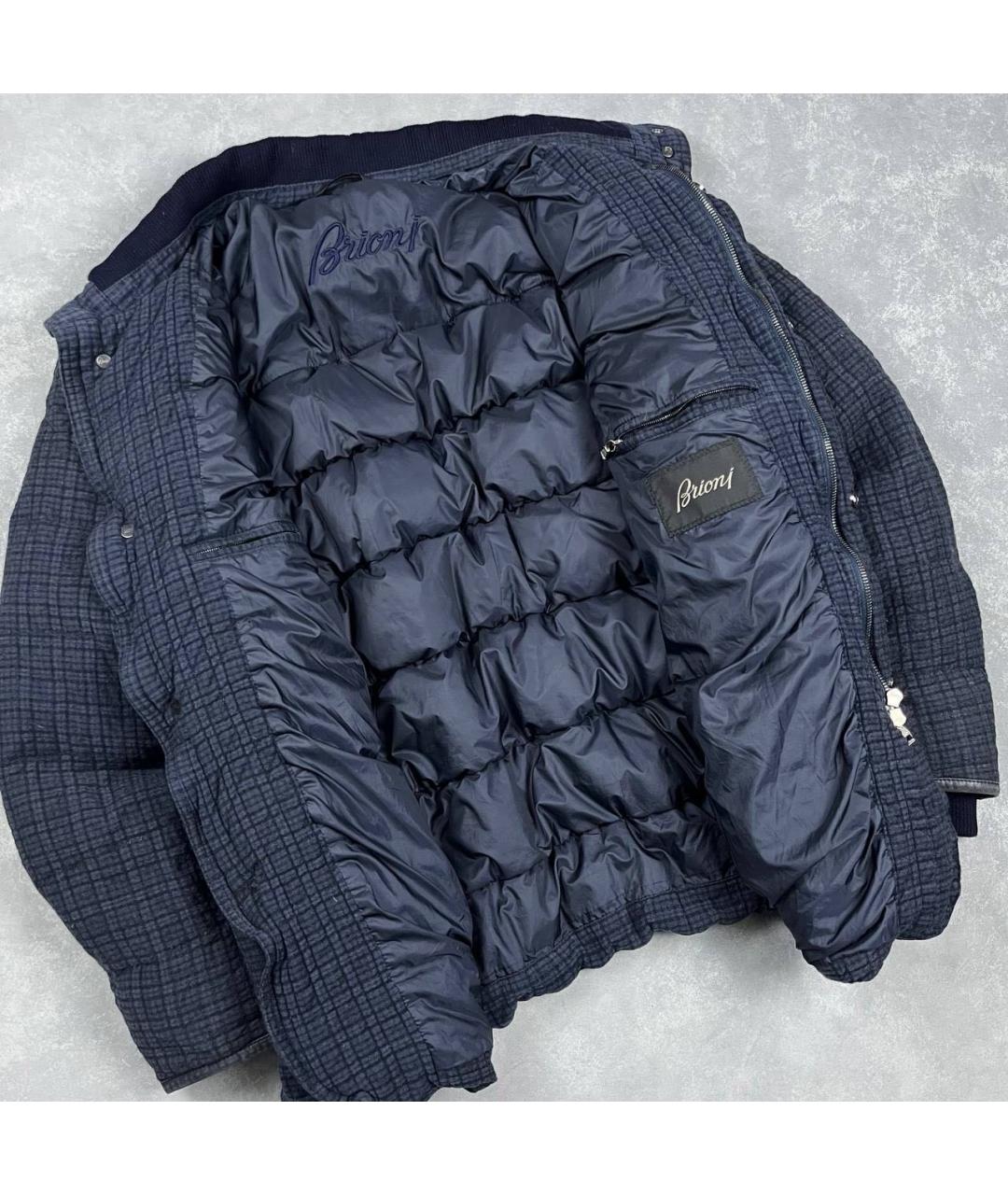 BRIONI Темно-синяя шерстяная куртка, фото 2