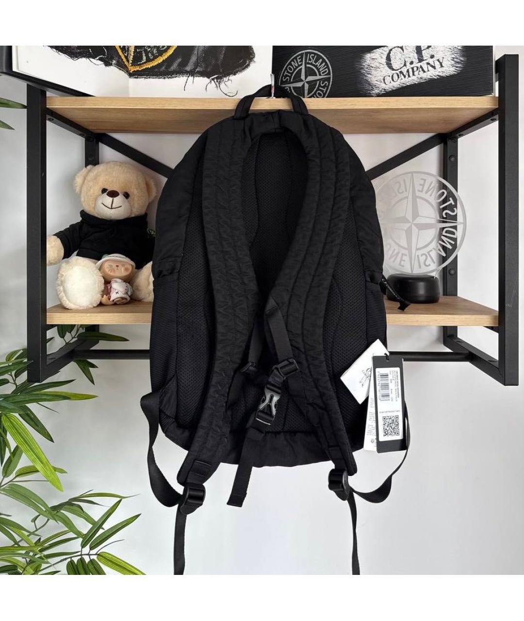CP COMPANY Черный нейлоновый рюкзак, фото 4