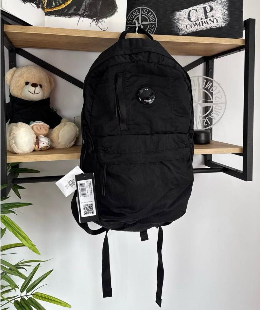 CP COMPANY Черный нейлоновый рюкзак, фото 3