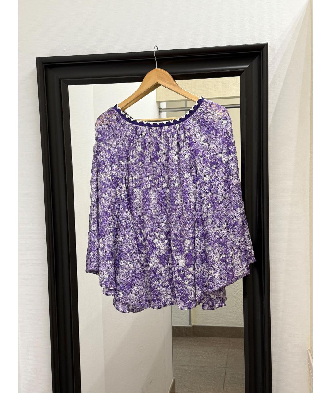 MISSONI Фиолетовая вискозная блузы, фото 2