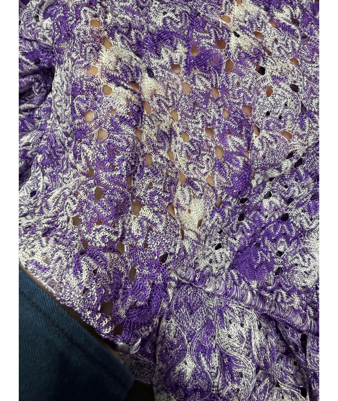 MISSONI Фиолетовая вискозная блузы, фото 7