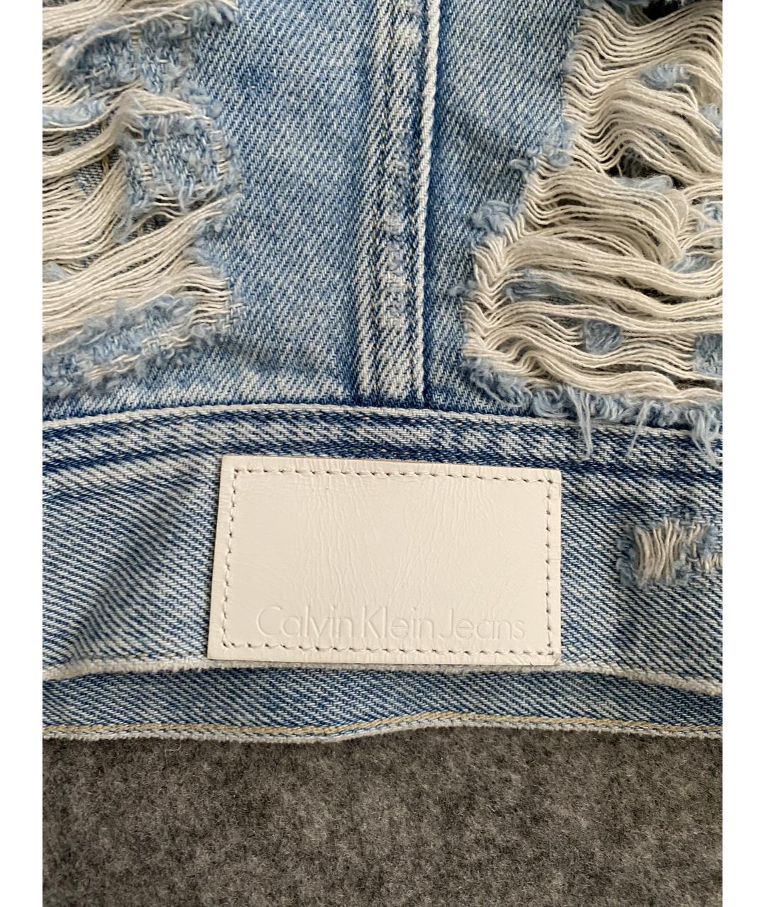 CALVIN KLEIN Голубая деним куртка, фото 3