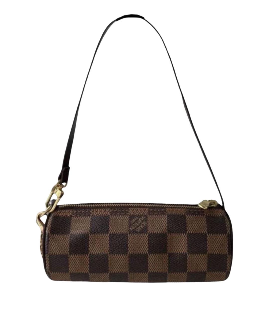 LOUIS VUITTON Коричневая канва сумка с короткими ручками, фото 1