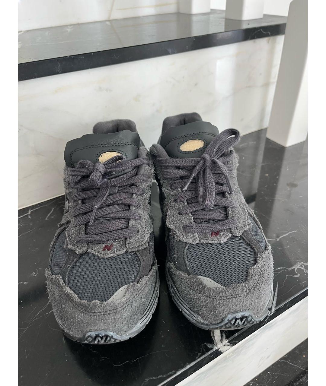 NEW BALANCE Серые замшевые кроссовки, фото 2