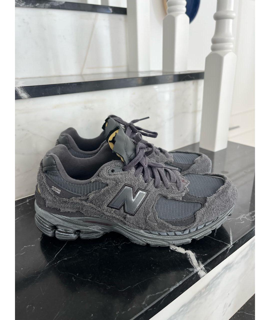 NEW BALANCE Серые замшевые кроссовки, фото 7