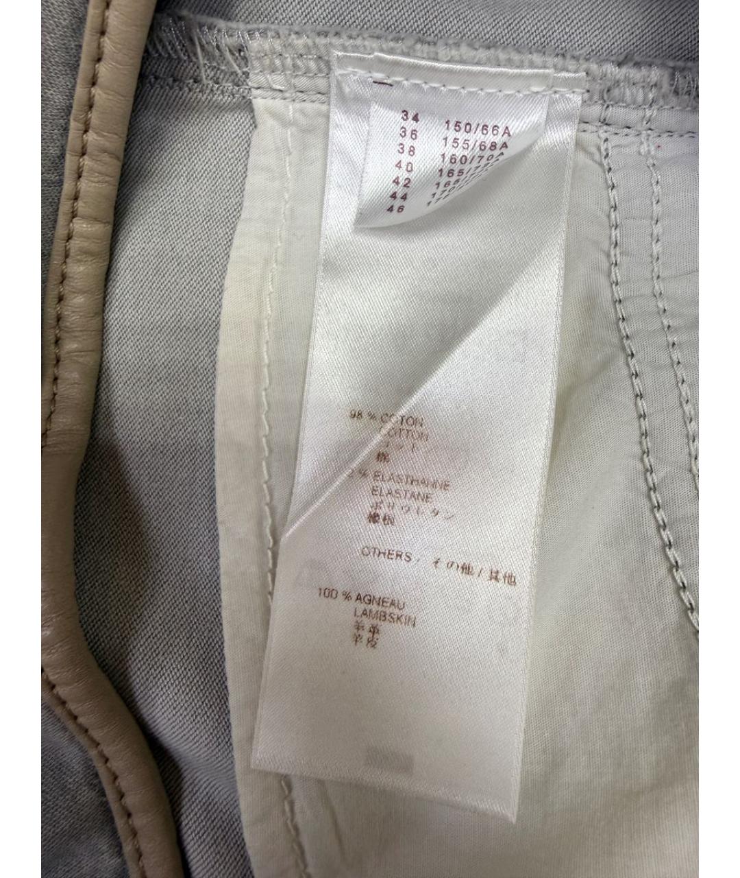 LOUIS VUITTON Серая юбка мини, фото 6
