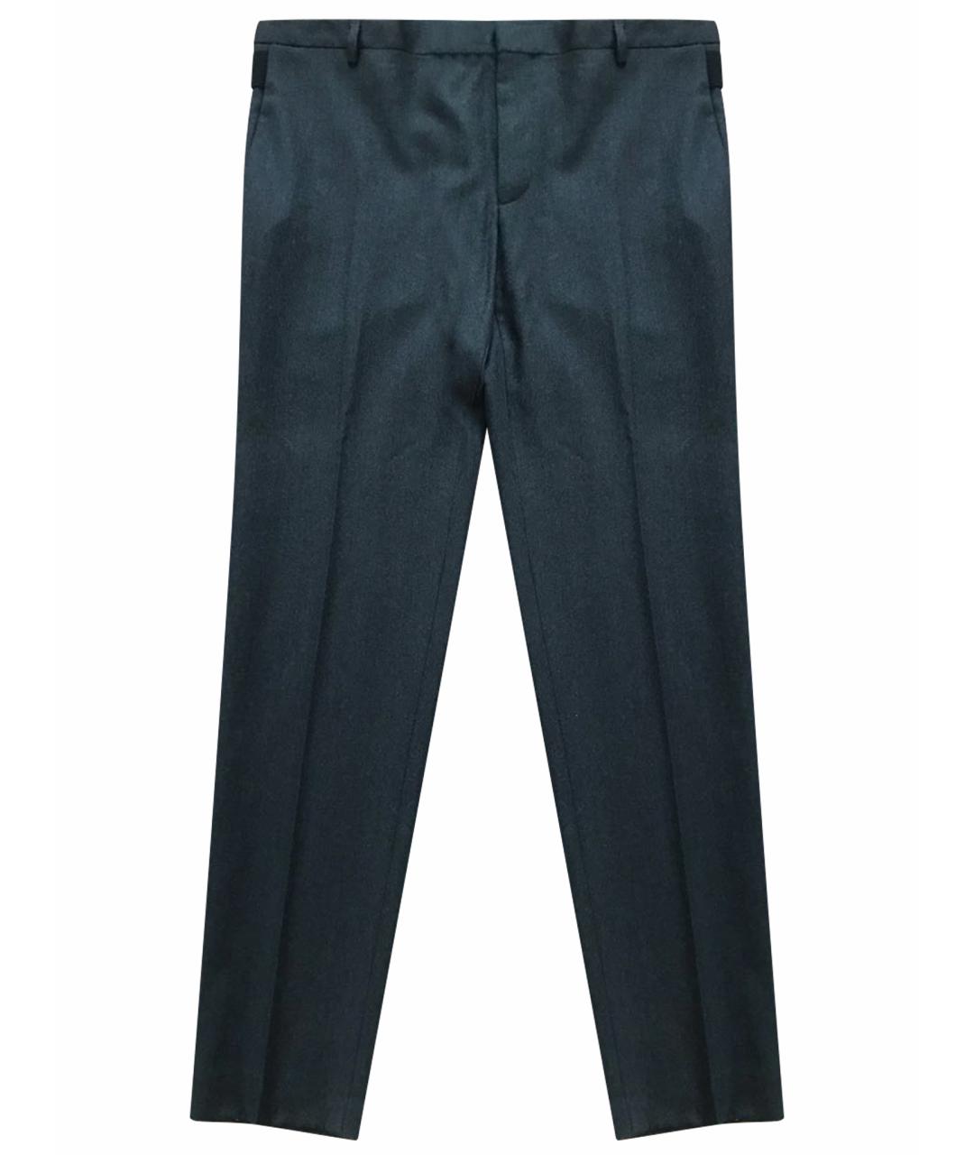 KENZO Черные шерстяные классические брюки, фото 1