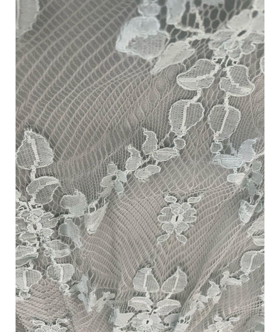 ELIE SAAB Голубой кружевной комбинезон, фото 4