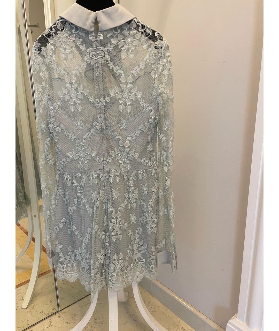 ELIE SAAB Голубой кружевной комбинезон, фото 2