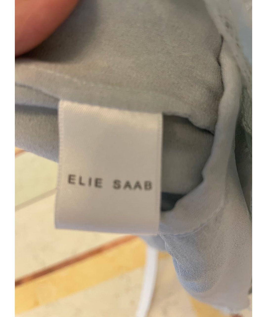 ELIE SAAB Голубой кружевной комбинезон, фото 7