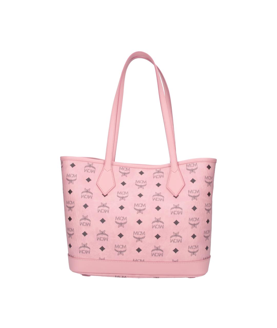 MCM Розовая сумка тоут из искусственной кожи, фото 3