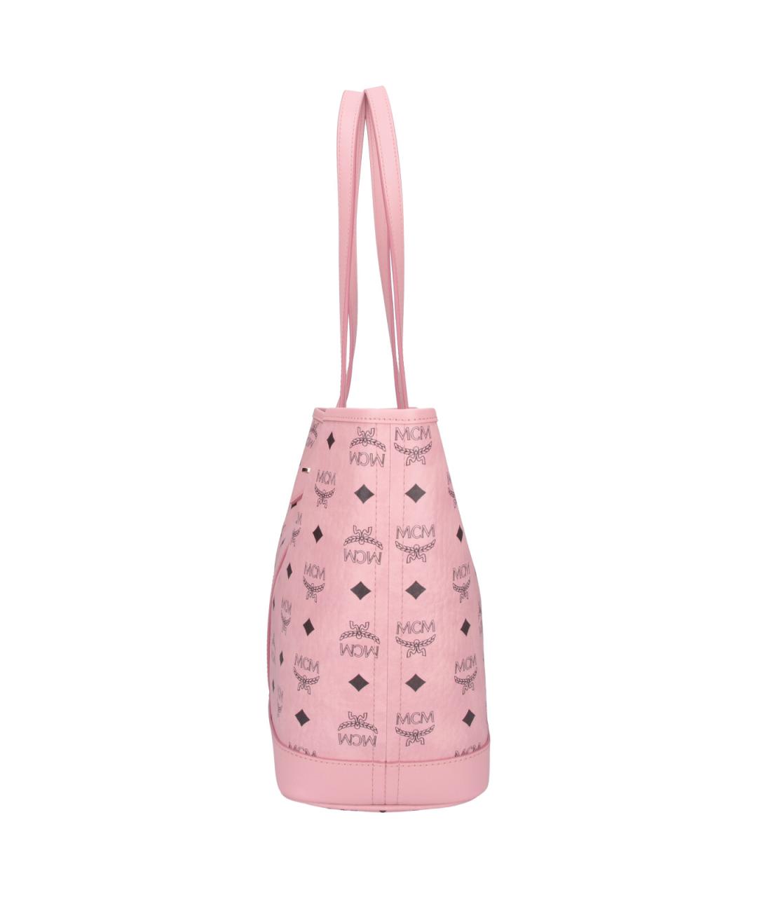 MCM Розовая сумка тоут из искусственной кожи, фото 5