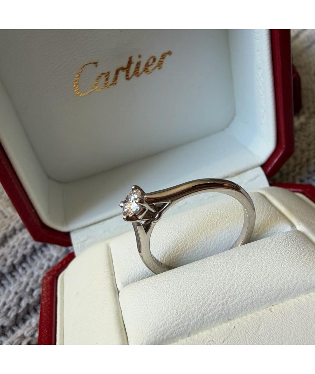 CARTIER Серебряное платиновое кольцо, фото 6