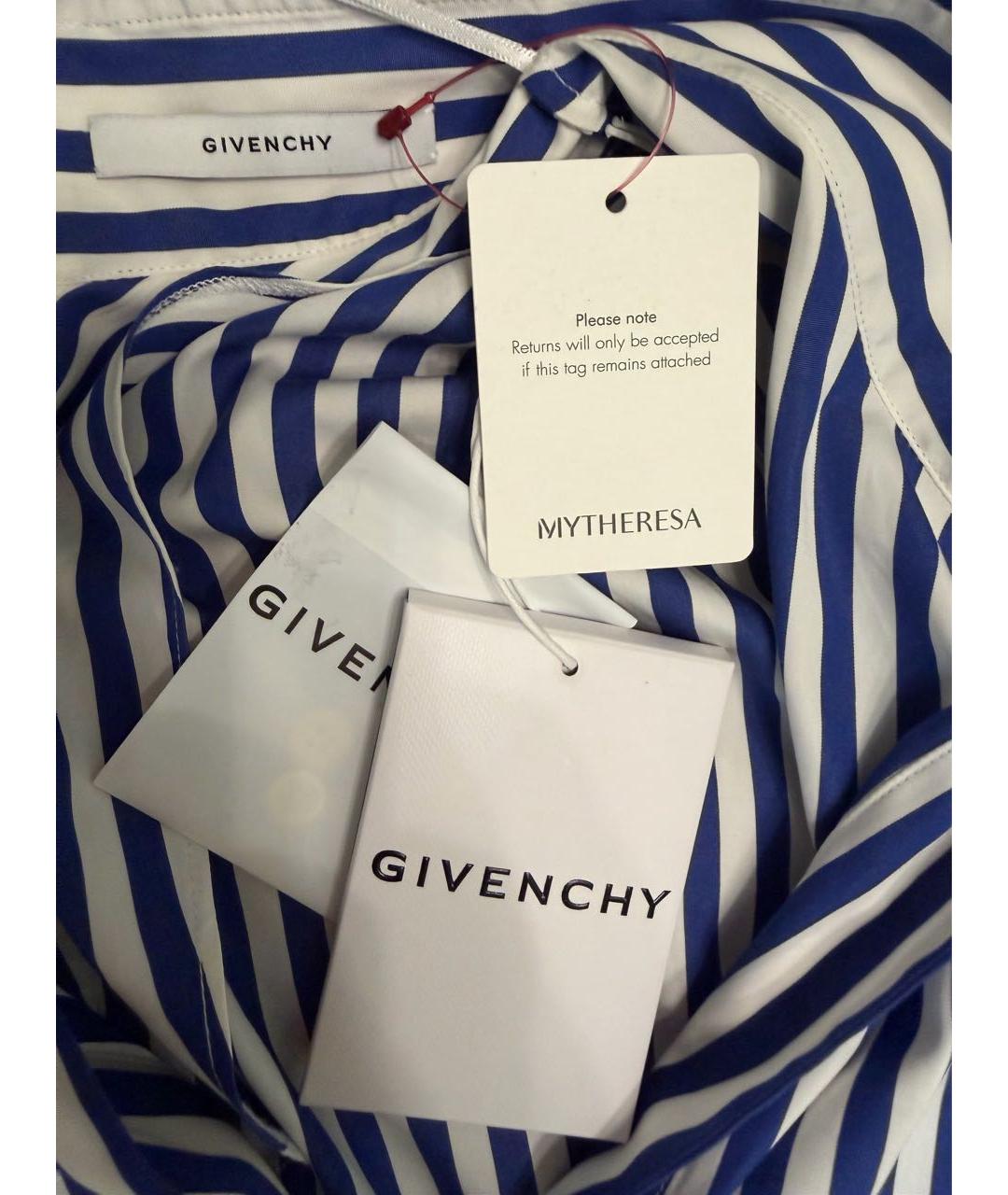 GIVENCHY Синяя хлопковая блузы, фото 4
