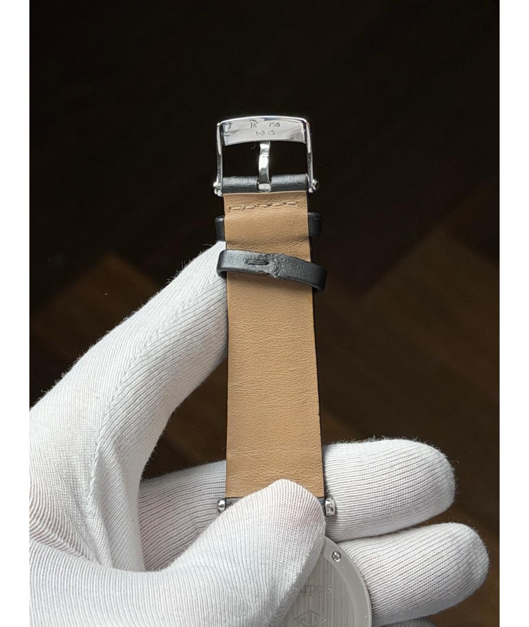 VAN CLEEF & ARPELS Черные часы из белого золота, фото 9
