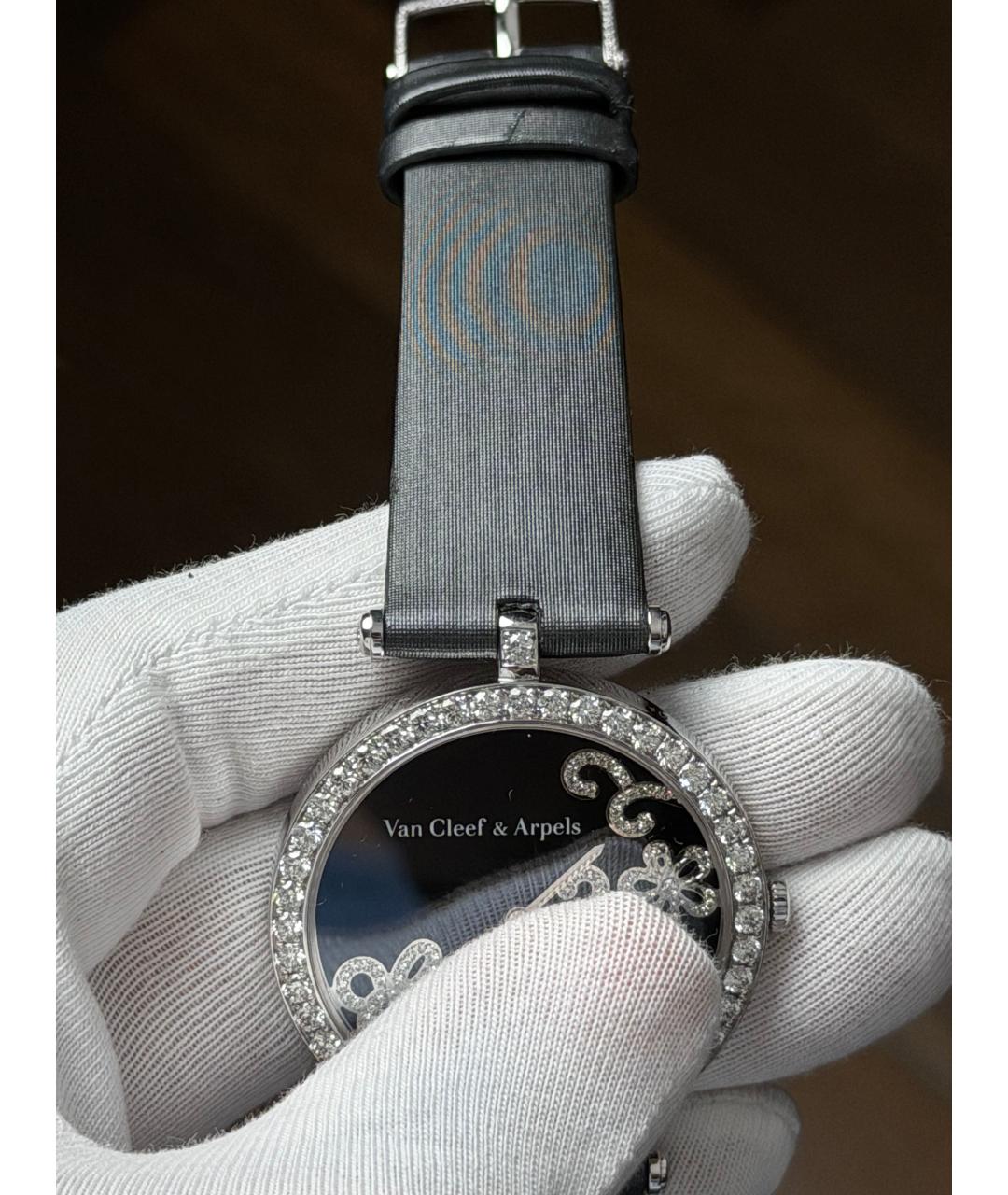 VAN CLEEF & ARPELS Черные часы из белого золота, фото 6