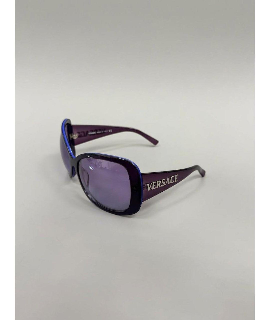VERSACE Фиолетовые пластиковые солнцезащитные очки, фото 2