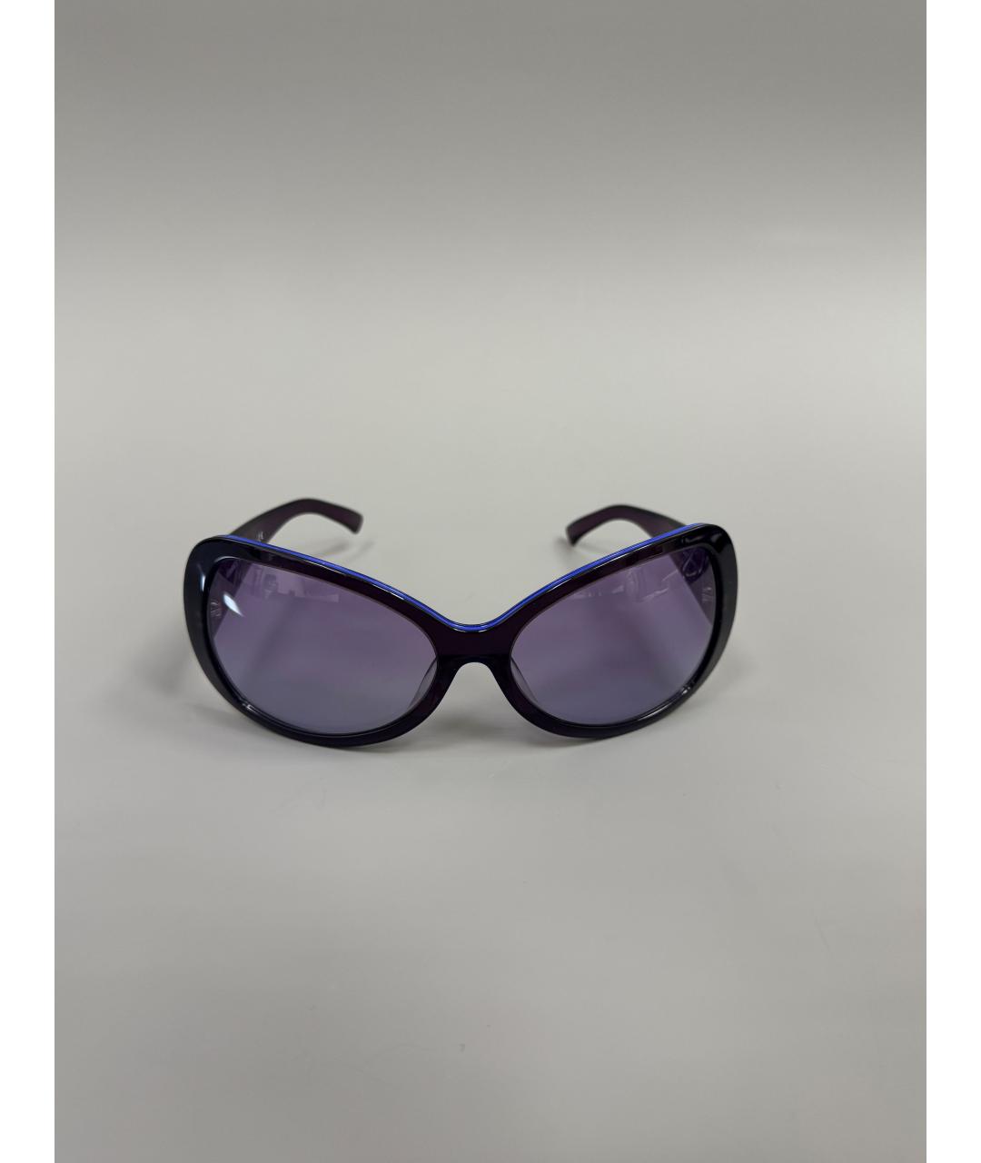 VERSACE Фиолетовые пластиковые солнцезащитные очки, фото 9