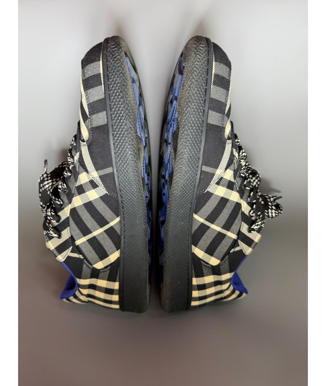 BURBERRY Текстильные низкие кроссовки / кеды, фото 6