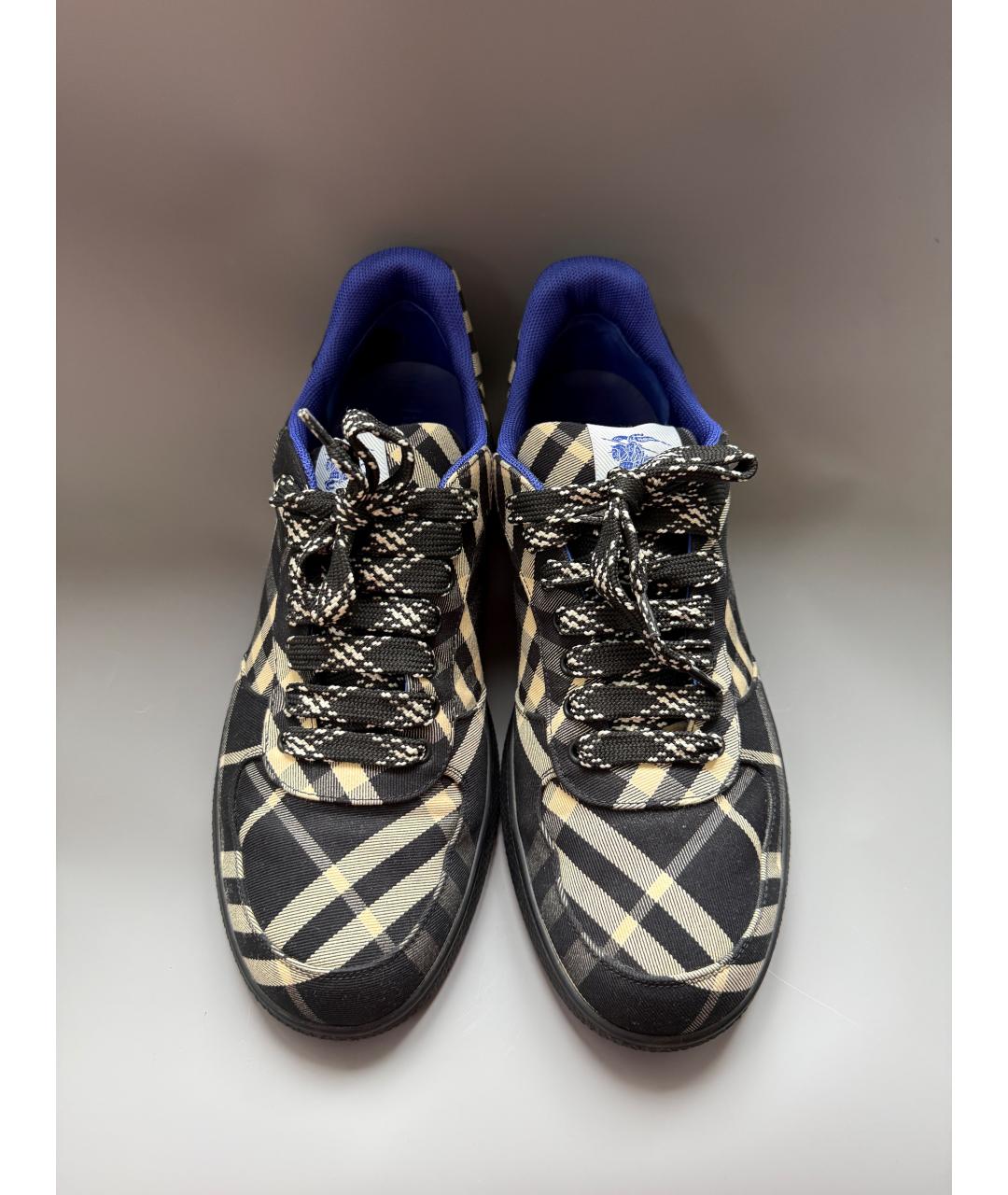 BURBERRY Текстильные низкие кроссовки / кеды, фото 5