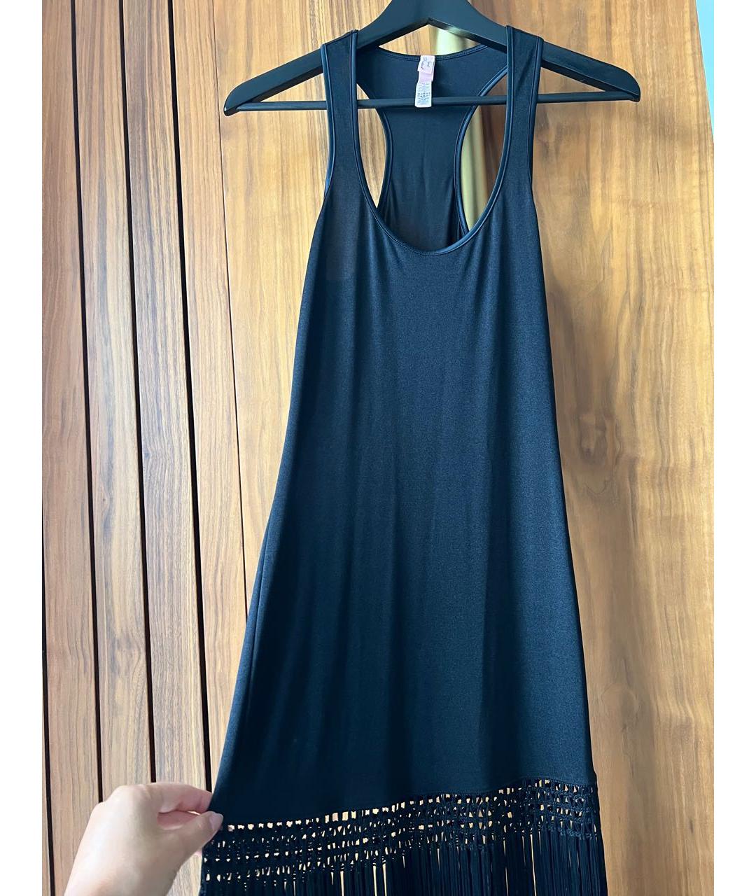 AGENT PROVOCATEUR Черное полиамидовое коктейльное платье, фото 4