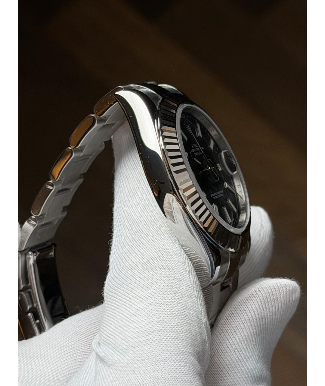 ROLEX Темно-синие часы, фото 6