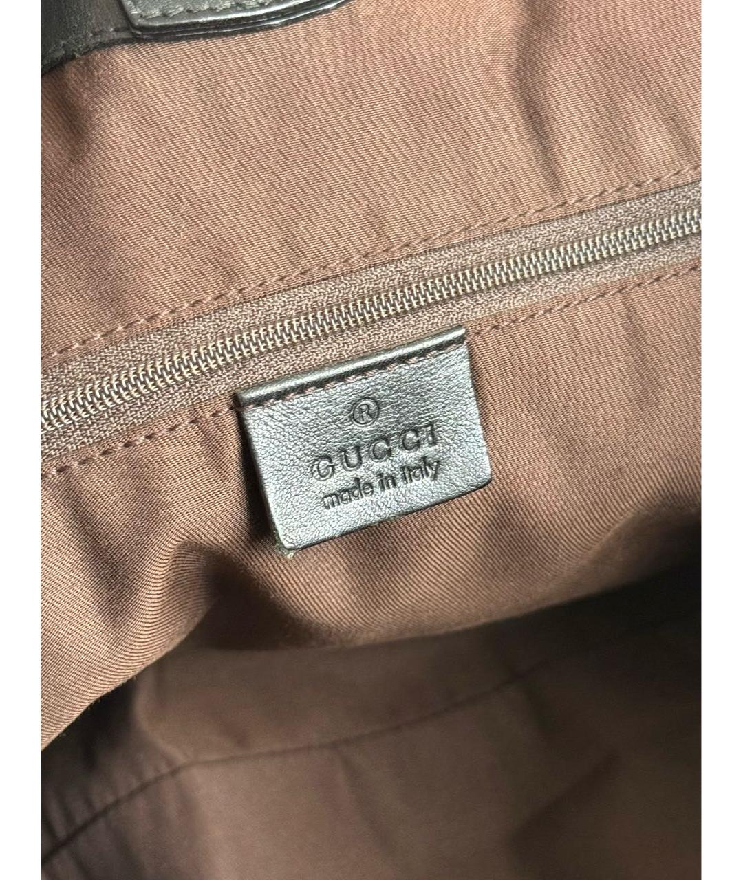 GUCCI Бежевая тканевая сумка с короткими ручками, фото 5