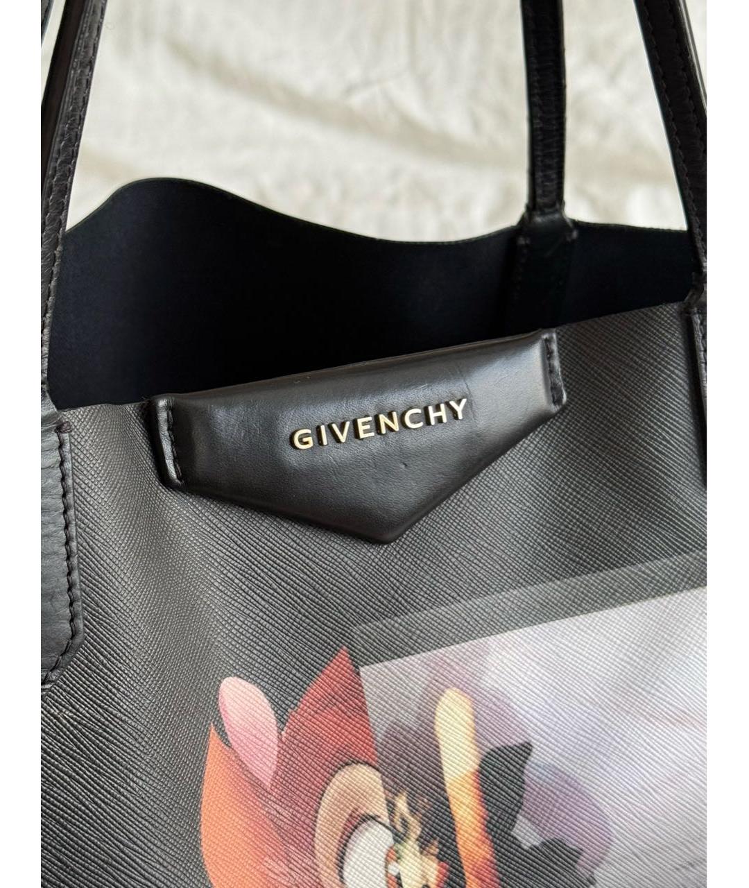 GIVENCHY Черная канва сумка тоут, фото 5