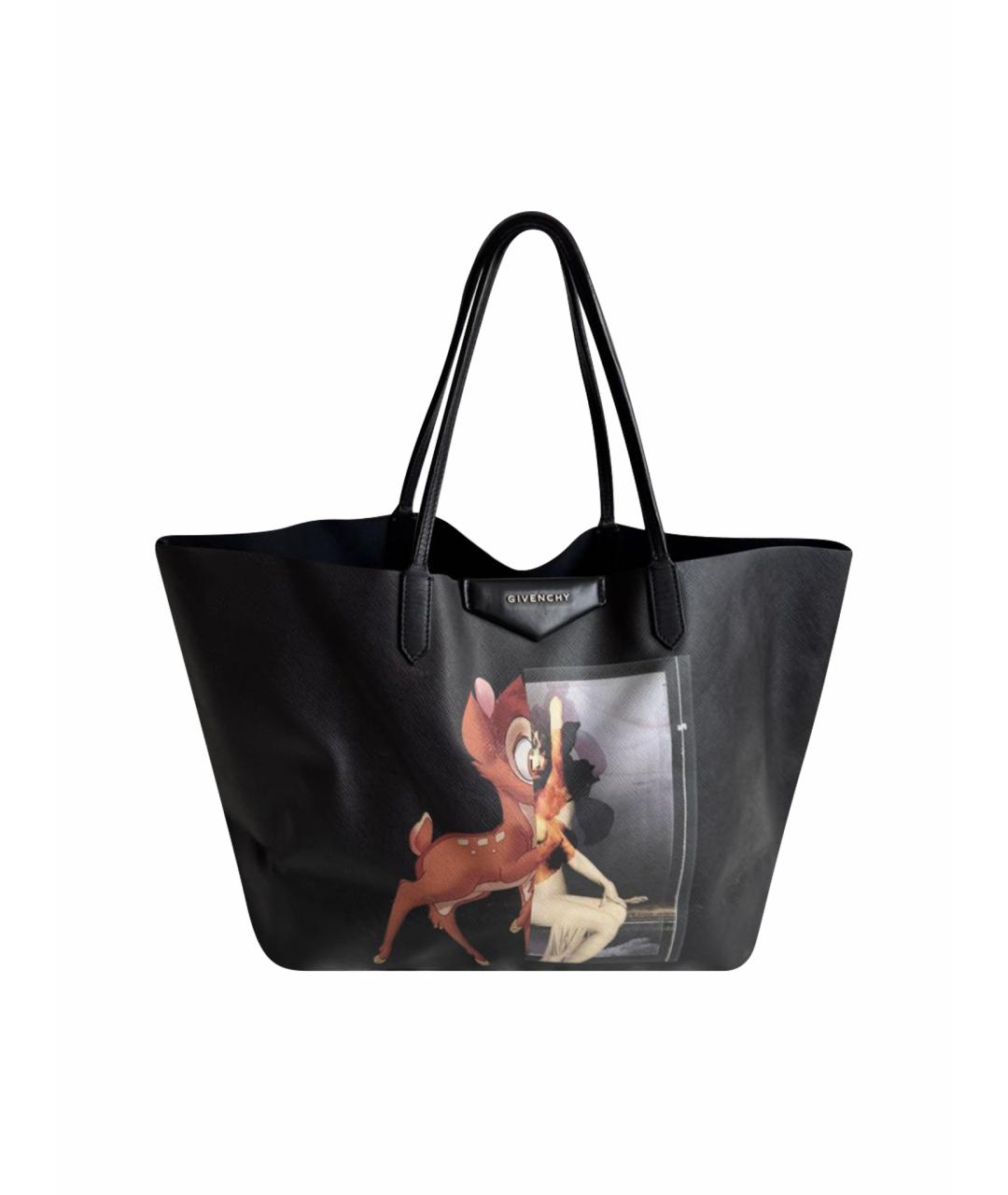 GIVENCHY Черная канва сумка тоут, фото 1
