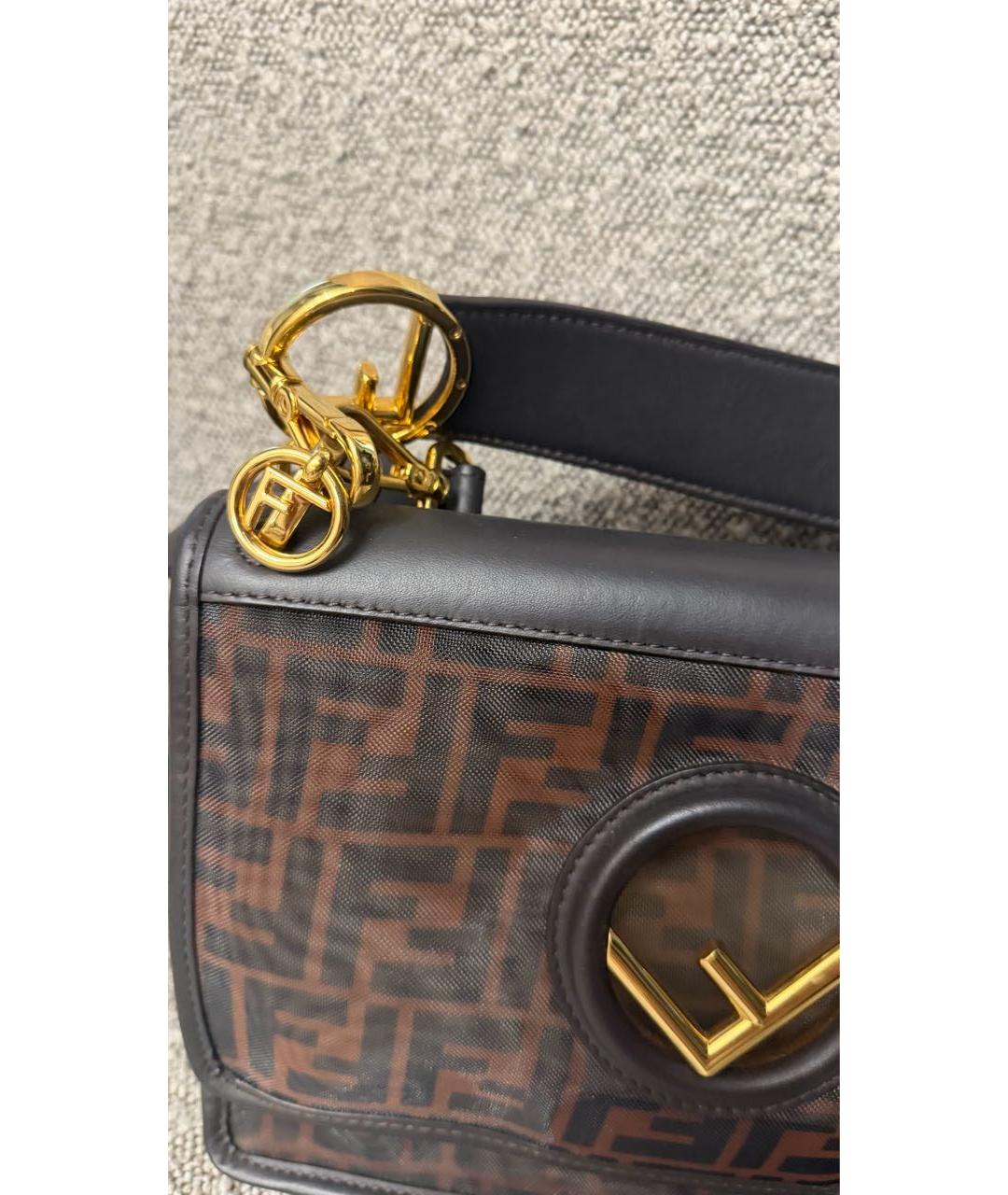 FENDI Коричневая сумка через плечо, фото 4