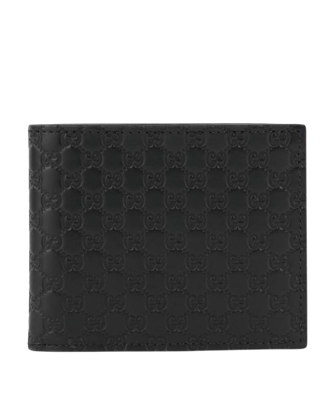 GUCCI Черный кожаный кошелек, фото 1