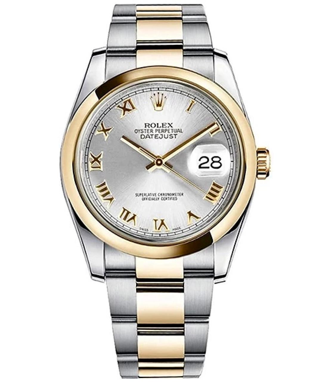 ROLEX Серые часы из желтого золота, фото 1