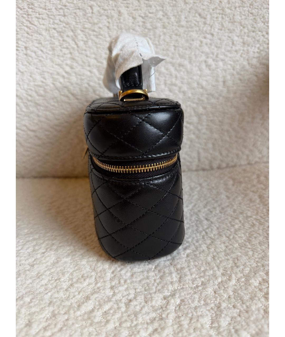 SAINT LAURENT Черная кожаная сумка через плечо, фото 5