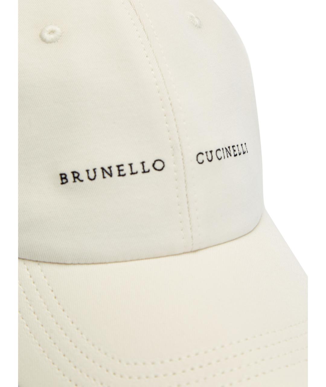 BRUNELLO CUCINELLI Бежевая хлопковая кепка/бейсболка, фото 4