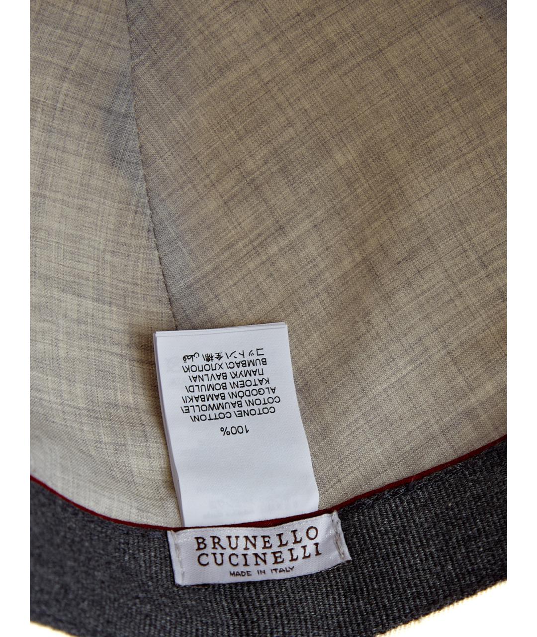 BRUNELLO CUCINELLI Бежевая хлопковая кепка/бейсболка, фото 5