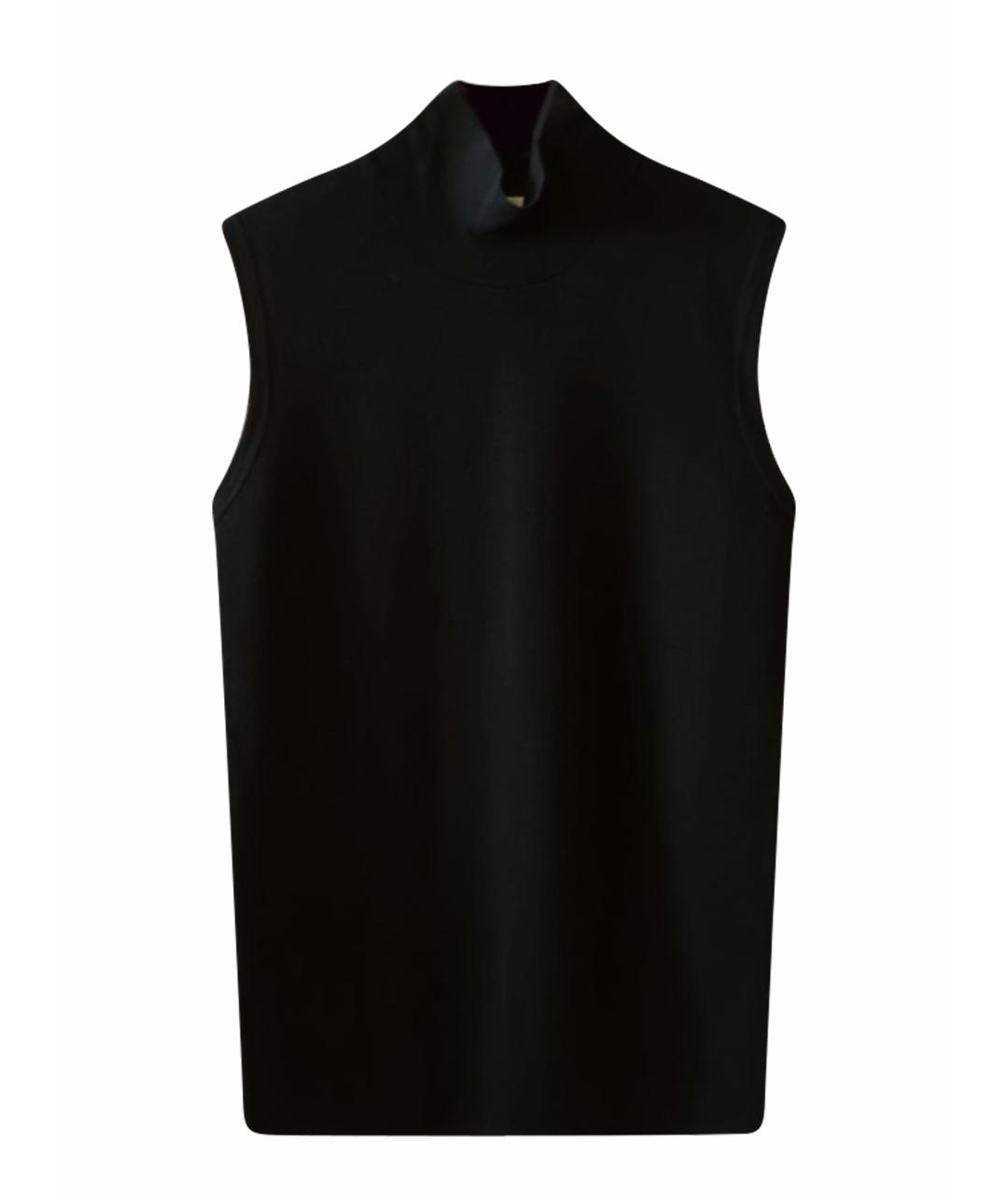 MAX MARA Черное шерстяное повседневное платье, фото 1